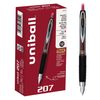 uni-ball 207 Retractable Gel Pens, Micro Point (0.5mm), Red, 12 Count