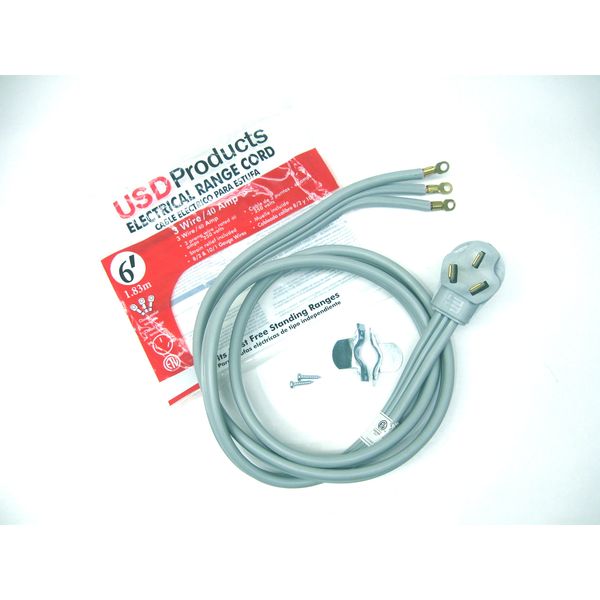 6 Ft Range Cord - 3 Prong