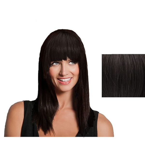 Hairdo Modern Fringe Clip-In Bang R6 Dark Chocolate/Medium Brown