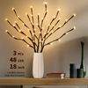 Snowtime 1.8m Birch Tree with 80 Warm White LEDs