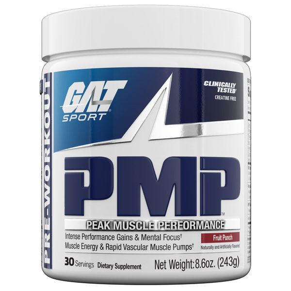 GAT SPORT PMP (Peak Muscle Performance), Pre-Workout, 30 Servings (Fruit Punch)