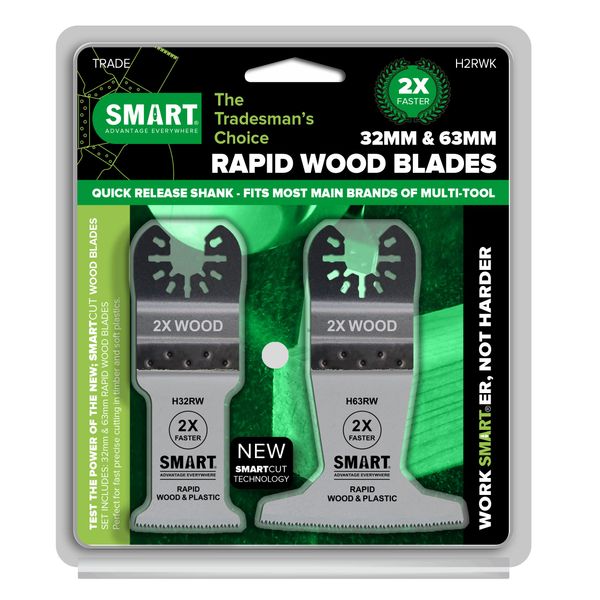 Smart H2RWK Trade 2 Piece Rapid Wood Blade Kit