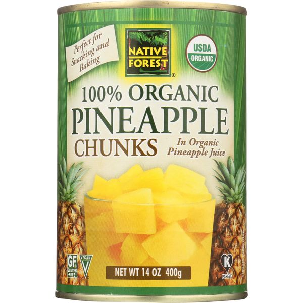 Native Forest Pineapple Chunks In Pineapple Juice, 14 Oz