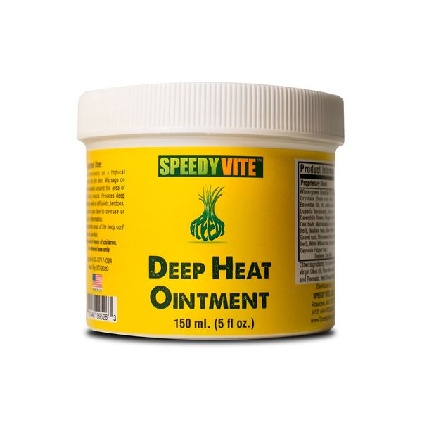 Deep Heat Ointment SpeedyVite® 5oz Cayenne Arnica Menthol Ginger Root St Johns Wort