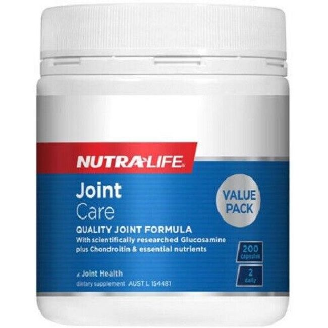 Nutra-Life Joint Care 200 Caps /  Glucosamine  + Chondroiton VALUE PACK