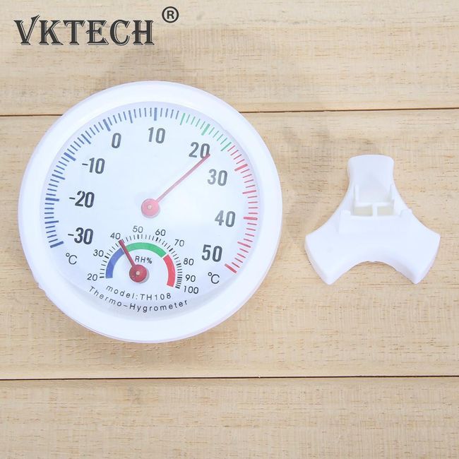 Mini Portable Pointer Thermometer Hygrometer, Wall Hanging
