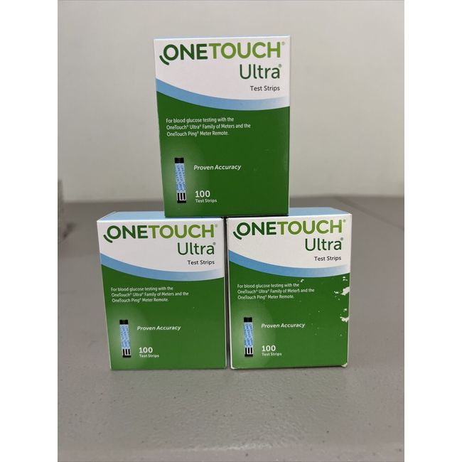 300 One Touch Ultra Glucose Test Strips Exp: 2/29/24 SEALED