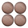 Saleen Round Placemat Brown Set of 4