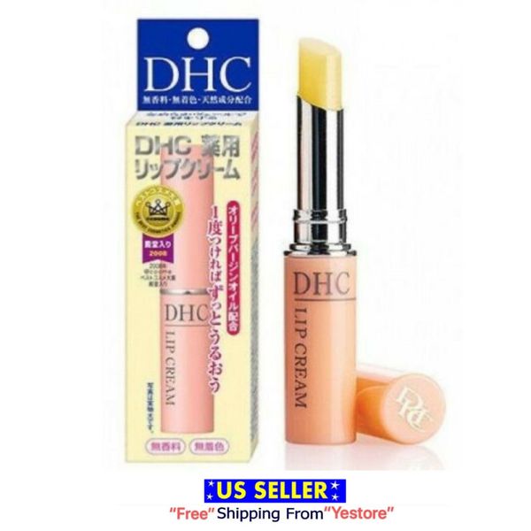 New DHC moisture Lip Cream Olive Oil Aloe Vitamin E Lip Balm Lipstick 1.5g