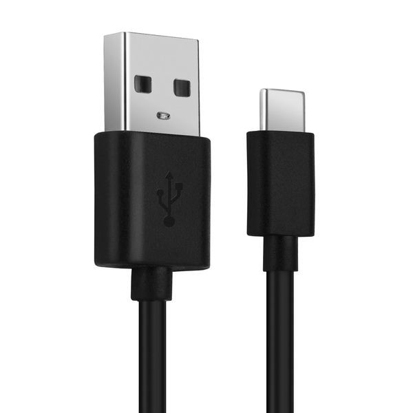 CELLONIC USB Kabel 1m kompatibel mit Bose Headphones 700 Noise Cancelling Headphones, kompatibel mit Beats Flex Ladekabel USB C Type C auf USB A 2.0 Datenkabel 3A schwarz PVC