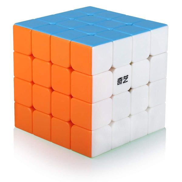 Maomaoyu 4x4 4x4x4 Cube,Speed Magic Cube 4x4,Easy Turning 3D Puzzle Cube Games Toy Presents for Kids Adults (Stickerless)