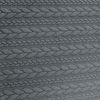 Cable Knit Jersey Fabric, 150cm Wide, Textured Pattern, Select Colour (Black)