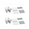 Maxview H84074 2x Universal Aerial Clamps - White
