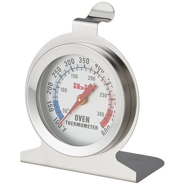 Ibili 743400 Classic Oven Thermometer, 7 x 6 cm, Silver/White