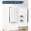 Console Holder Wall Mount for PS5: Black Gaming Stand for PlayStation 5 and 2 Controller Stand Kits