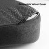 SnugPad 100% Memory Foam Non-Slip Orthopedic Coccyx Tailbone - BLACK - 2 pack