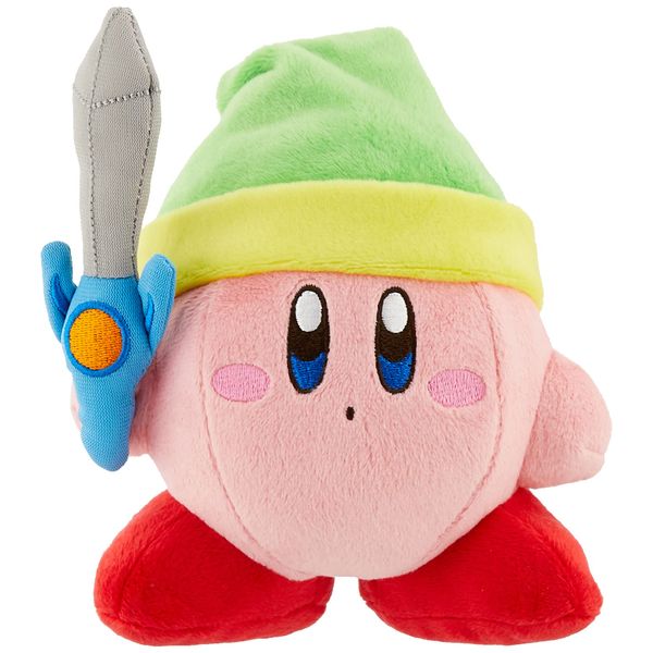 Kirby All-Star Collection Kirby Sword Plush Toy, Total Length 5.1 inches (13 cm)