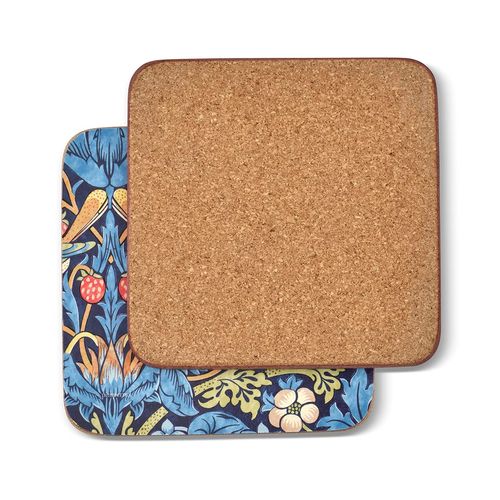 Portmeirion Home & Gifts Pimpernel - Strawberry Thief Blue Coasters - Set of 6 (Multi-colour)