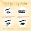 Individual Lashes 144 Cluster Lashes QUEWEL DIY Eyelash Extensions Kit, Clusters Eyelash Applicator, Cluster Lashes Bond and Seal Super Hold, Clusters Lash Glue Remover Easy to Remove(QU-H-DH-02)