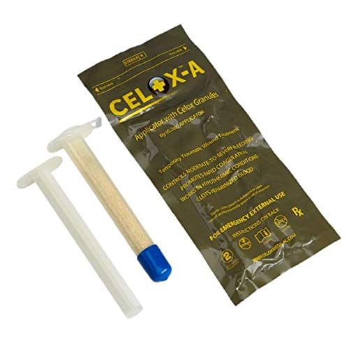 Celox V12090 Blood Clotting Granule Applicator and Plunger Set, 6 Grams (3 Pack)