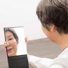 Horiuchi Mirror Industrial Folding Mirror, Safe, Unbreakable Mirror, Type M, Makeup Mirror, Unbreakable Even Drop, Safe for Seniors and Children, Respect for the Aged Day, Gift, Made in Japan