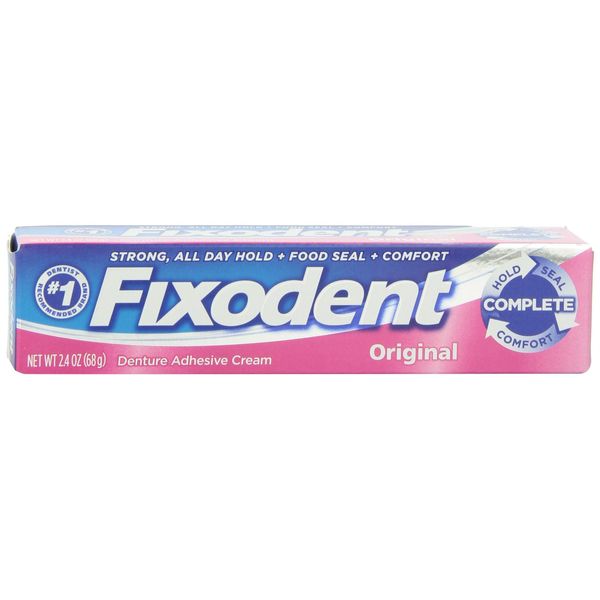Fixodent Original Denture Adhesive Cream 2.4 OZ