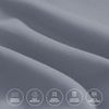 Pamposh Pillow Cases 2 Pack Premium Brushed Microfibre Pillow Covers (Grey)