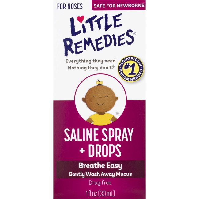 Little Remedies Burun Salin Sprey Damlaları, 1 Fl Oz (1'li Paket)