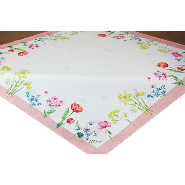 KAMACA Mitteldecke Blumenwiese hochwertiges Druck-Motiv Eyecatcher in Frühling Sommer (Tischdecke 80x80 cm Blumenwiese)