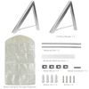 Becko US Folding Wall Mounted Clothes Hanger/Clothes Drying Racks/Clothes Hanging System for Space Saving * 2 Packs