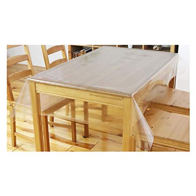 PMGKVB-180 Antiviral Tablecloth Transparent Table Cover 47.2 x 59.1 inches (120 x 150 cm)