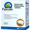 Dishwasher Tablets Natural Dish Cleaner Detergent Dishwashing Soap Tabs - 40 pcs