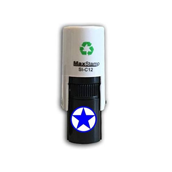 Star Stamp – Loyalty Card Stamper - Self Inking Blue Ink – Approx. 11mm