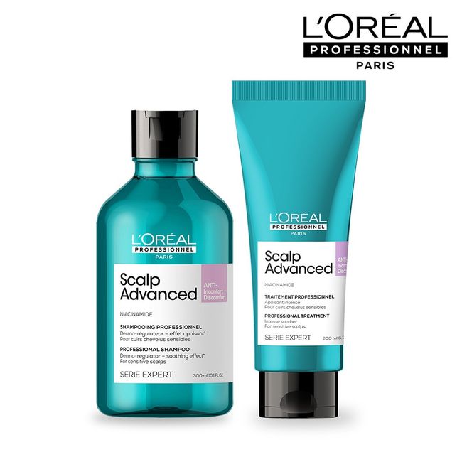 [For sensitive scalp] L’Oréal Anti-Discomfort Shampoo 300ML + Anti-Discomfort Treatment 200ML 2-piece set