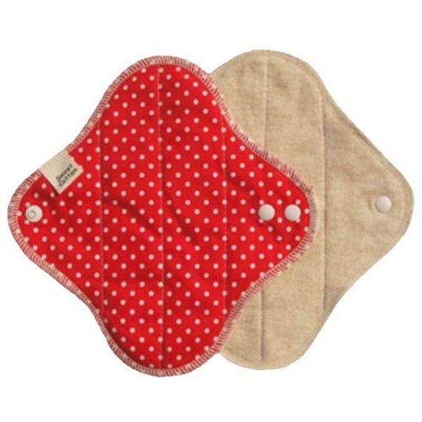 Organic Cotton Cloth Napkins D Series Liner: Dot Red