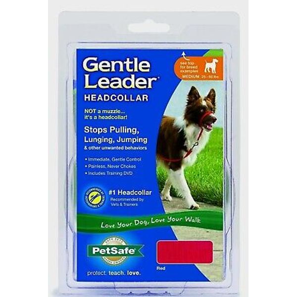 GENTLE LEADER QR COLLAR MED RED PREMIER/Dog Leash/Collar Pets