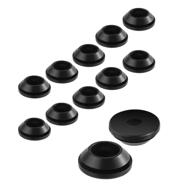 071129 RV Stove Grommets for Suburban RV Stove Parts, RV Stove Rubber Grommets Stove Parts for RV Stove Top, Stove Grommets for RV Gas Range Parts, Suburban RV Stove Top Rubber Grate Grommets 12 Pcs