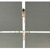 10x Mirror/Chrome Suspended Ceiling Grid Component, Mirroring Cross Tee Section 1200mm x 24mm