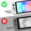 eXtremeRate Vampire Red Soft Touch Console Back Plate DIY Replacement Housing Shell Case for Nintendo Switch OLED Console – JoyCon Shell & Kickstand NOT Included