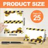 HMJKL Table Place Cards, Construction Themed, White, 25 Pack
