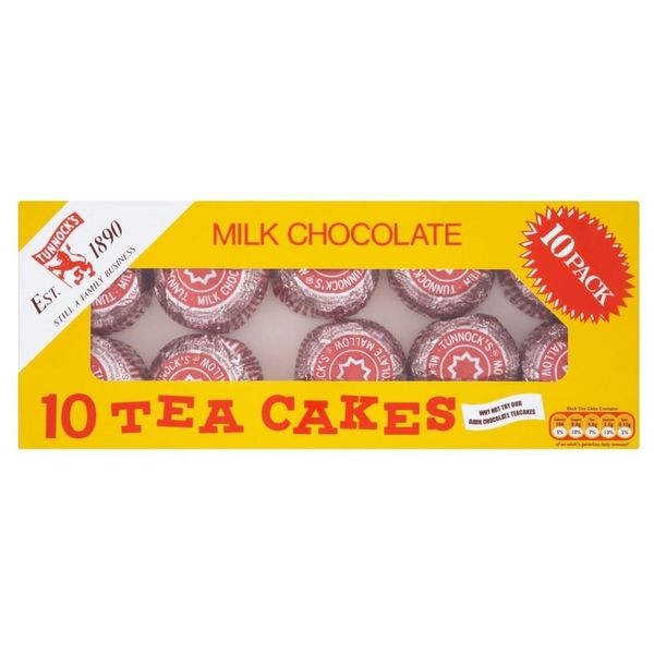 Tunnock's Milk Chocolate Teacakes (10 per Pack - 275g) - Pack of 6