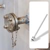 sourcing map Thermowell G1/2 Threads 200mm Stainless Steel Thermowell for Temperature Sensor Thermometer Instruments