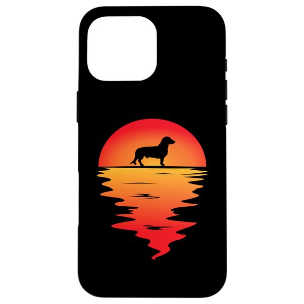 iPhone 16 Pro Max Sunset Westpharian Ducks Bracket Dog Smartphone Case