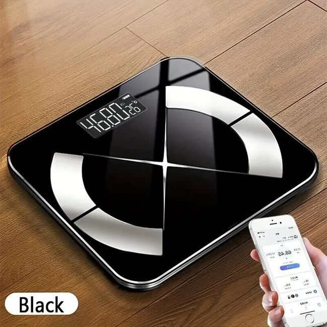 1pc Weight Scale Smart Digital LED Weight Scale, Fat Measurement Weight Scale