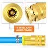 GASHER 12 Piece Industrial Air Coupling with 1/4" Hose Barb, 1/4" Basic Flow Quick Connect Air Coupler