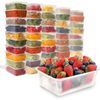 Rectangular Microwave Plastic Food Containers with Lids (250, 650ml)