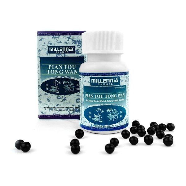 Millennia Herbal Supplement - Pian Tou Tong Wan - 1 Bottle