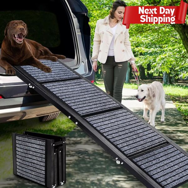 Portable Dog Ramp Folding Non-Slip Pet Ramp Stairs Step Ladder for Truck SUV Car