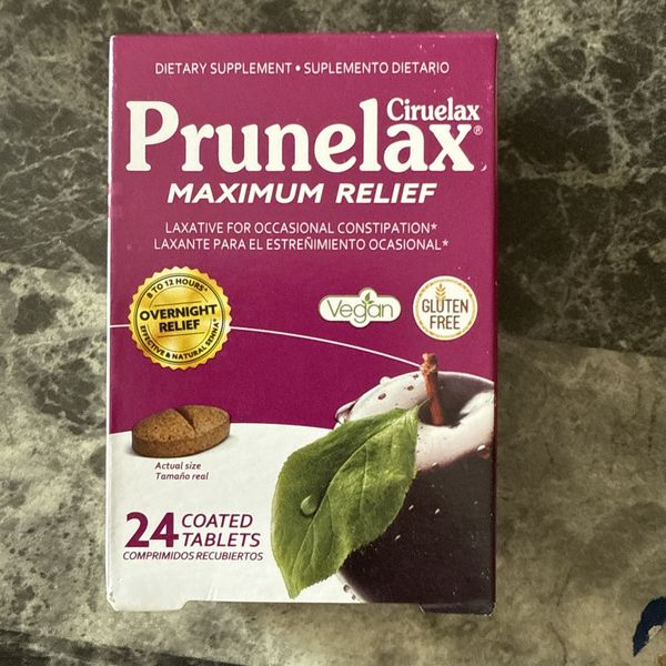 Prunelax Ciruelax Maximum Relief Laxative Tablets with Natural Senna for