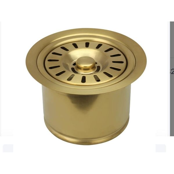 Akicon Kitchen Sink Garbage Disposal Flange Stopper Brushed Gold Model Ak82202bt